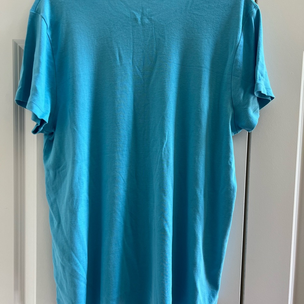 J. Jill Teal Crew-Neck Shirttail Tee - Size XL - Picture 7 of 9